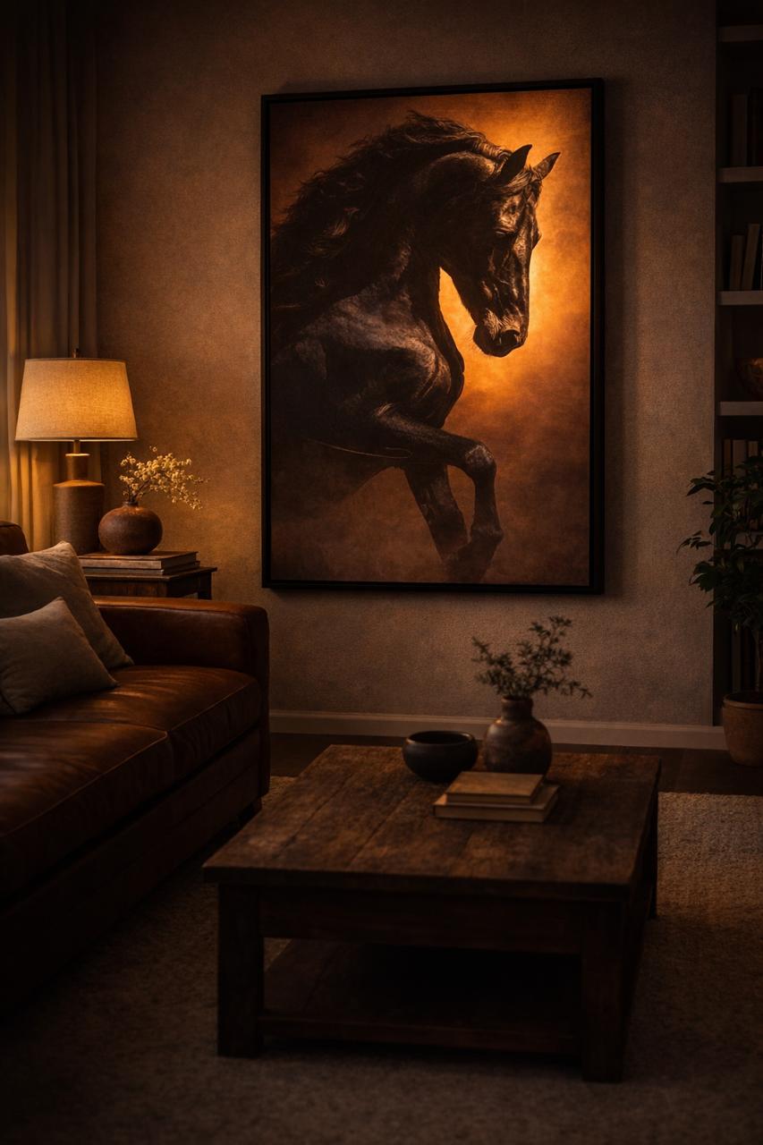 Midnight Majesty – Lighted Painting