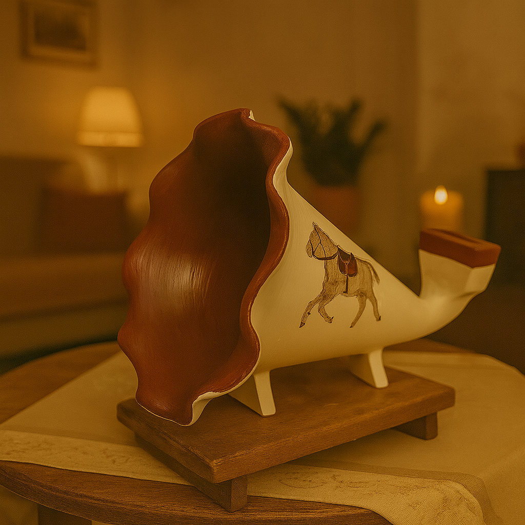 Handmade Gramophone Sculpture – “Classic Customized Horse” Edition
