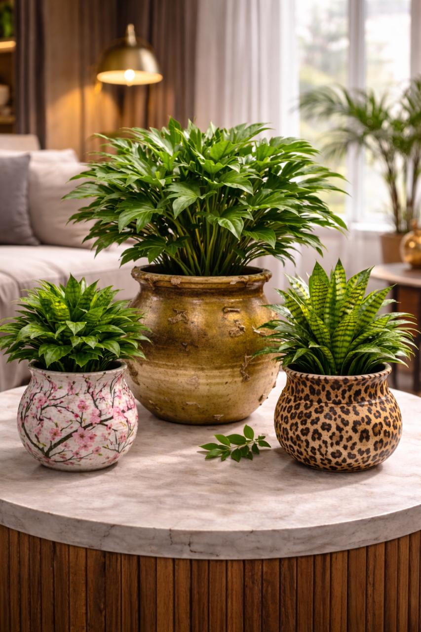 Decorative Pottery Indoor Plants