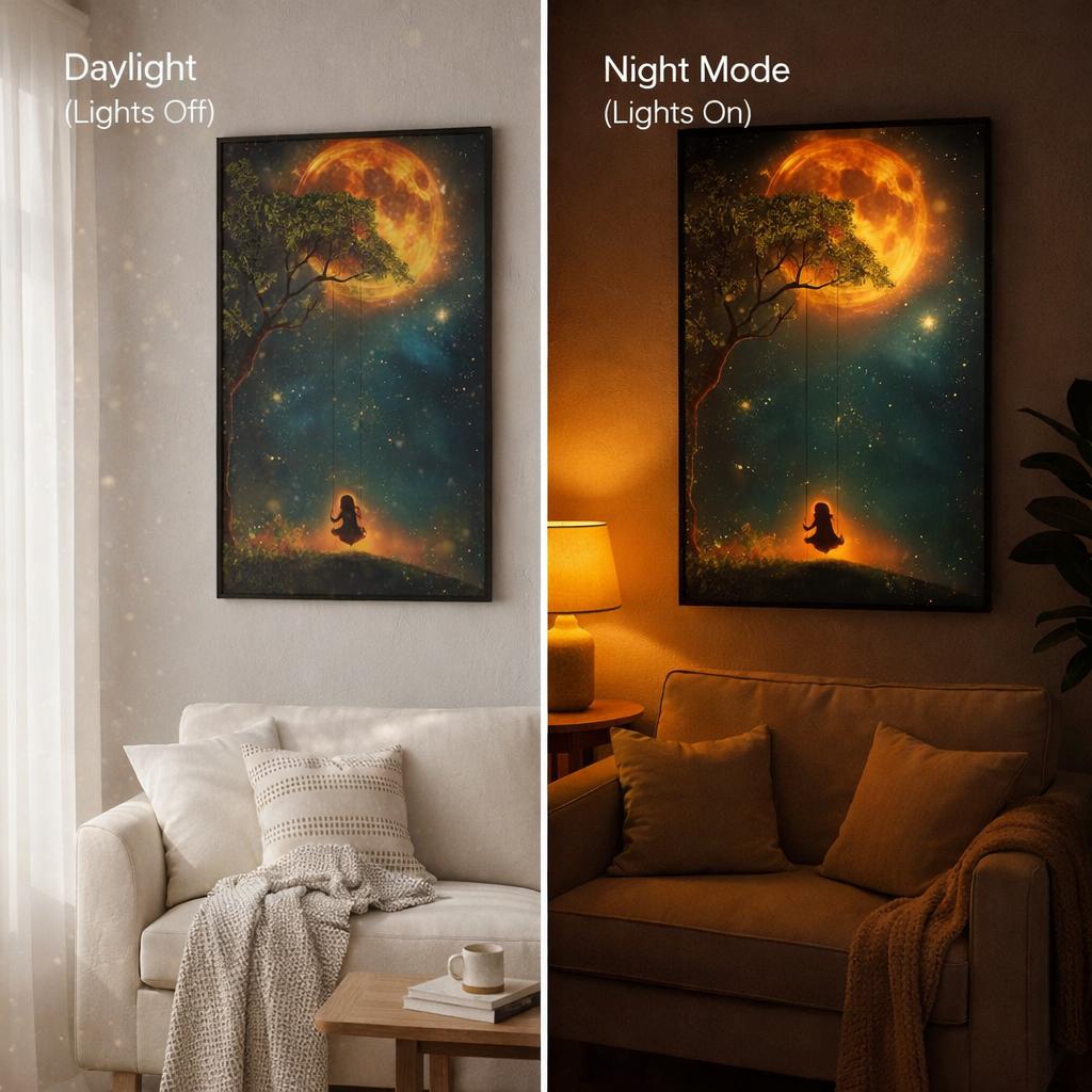 Moonlit Solitude – Lighted Painting