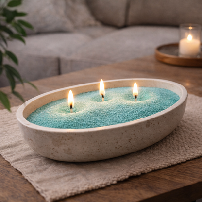 Light Turquoise Sand Wax