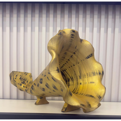 Handmade Gramophone Sculpture – “Classic Brushed Elegance” Edition