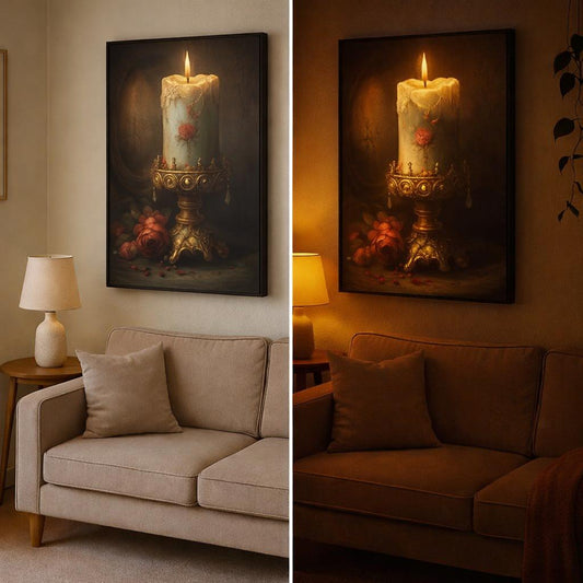Sacred Glow – Lighted Painting