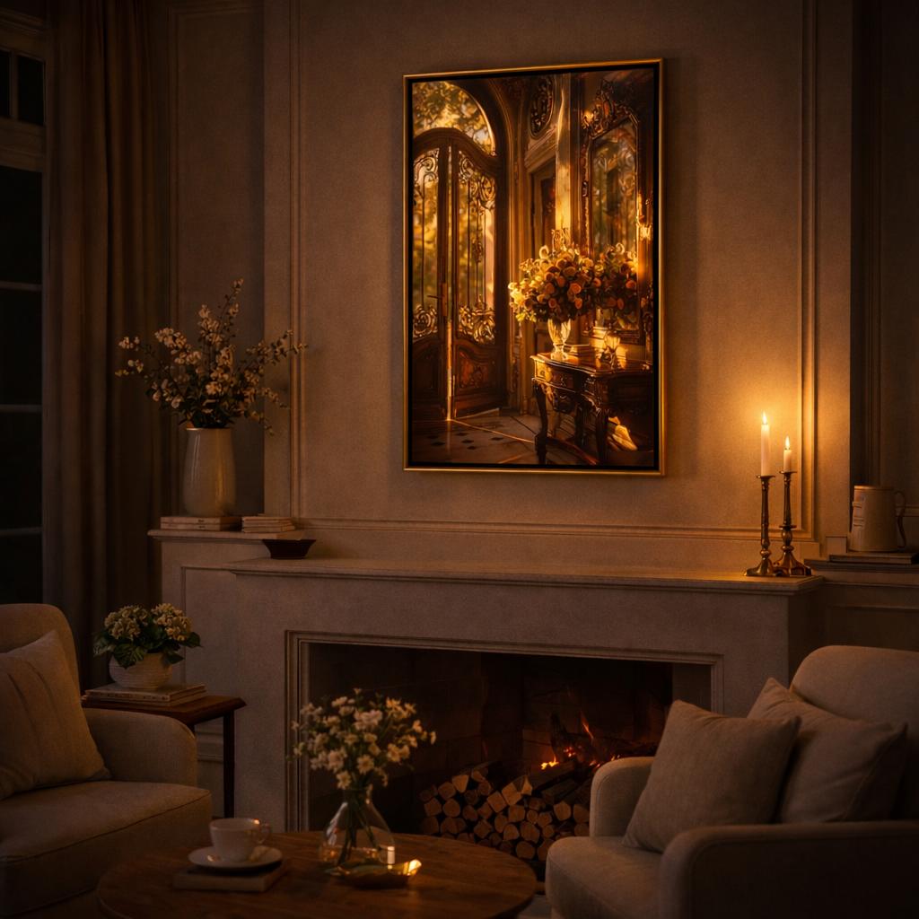 Golden Entrance – Lighted Painting