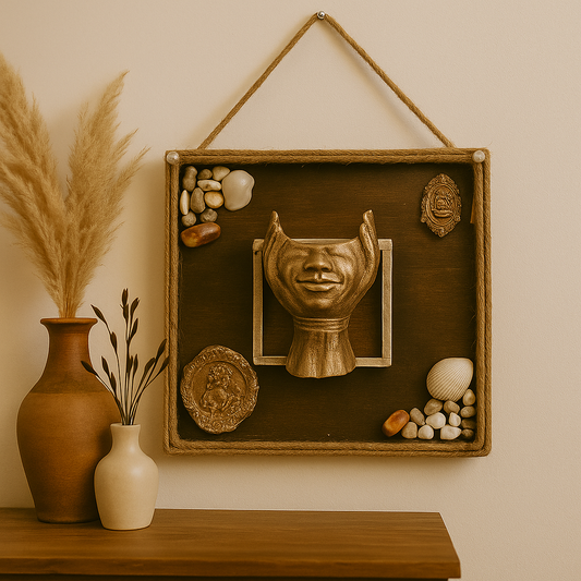 Handmade Incense Wall Art – “Caring Spirit” Earth Frame