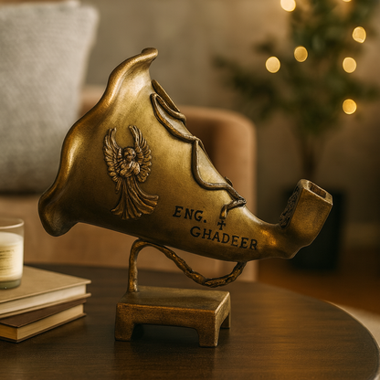 Custom Handmade Gramophone Art – ""Golden Dedication"" Edition