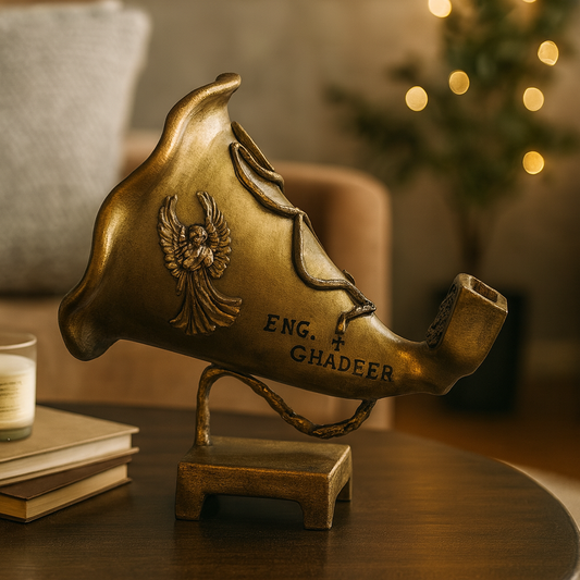 Custom Handmade Gramophone Art – ""Golden Dedication"" Edition