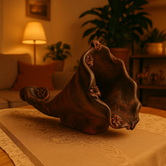 Handcrafted Gramophone Sculpture – “Rustic Elegance” Edition