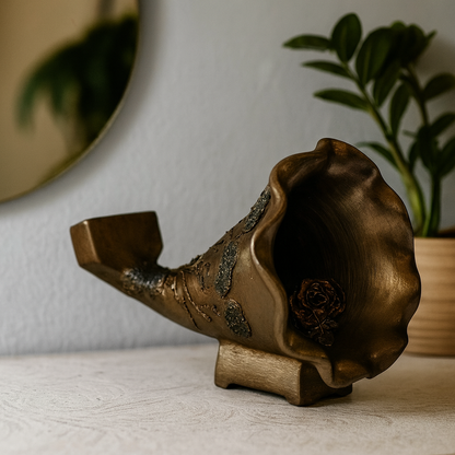 Handmade Gramophone Art – “From Green to Bronze” Edition