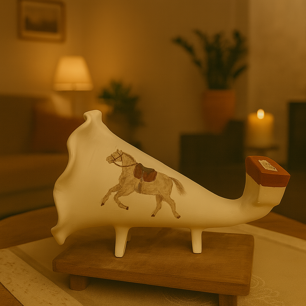 Handmade Gramophone Sculpture – “Classic Customized Horse” Edition