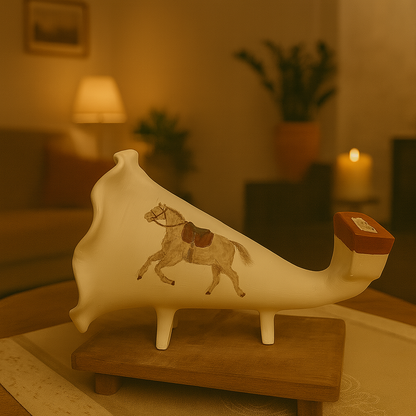 Handmade Gramophone Sculpture – “Classic Customized Horse” Edition