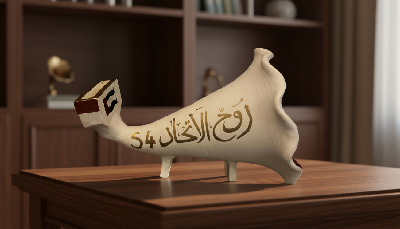 تحفة الاتحاد الإماراتي – تصميم احتفالي أنيق ليوم الاتحاد
