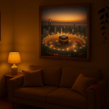 🕋 Makkah Serenity –  Decorative Canvas Art