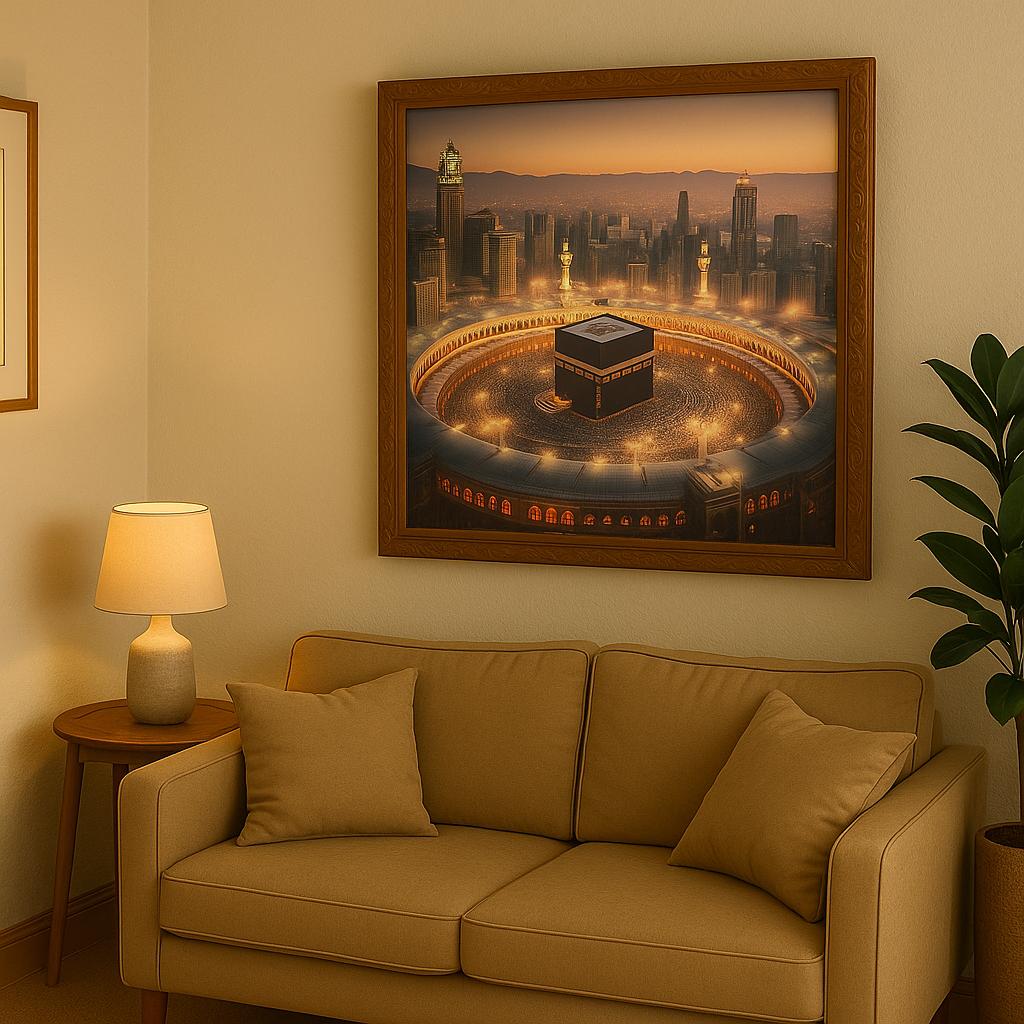 🕋 Makkah Serenity –  Decorative Canvas Art