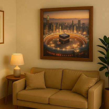 🕋 Makkah Serenity –  Decorative Canvas Art